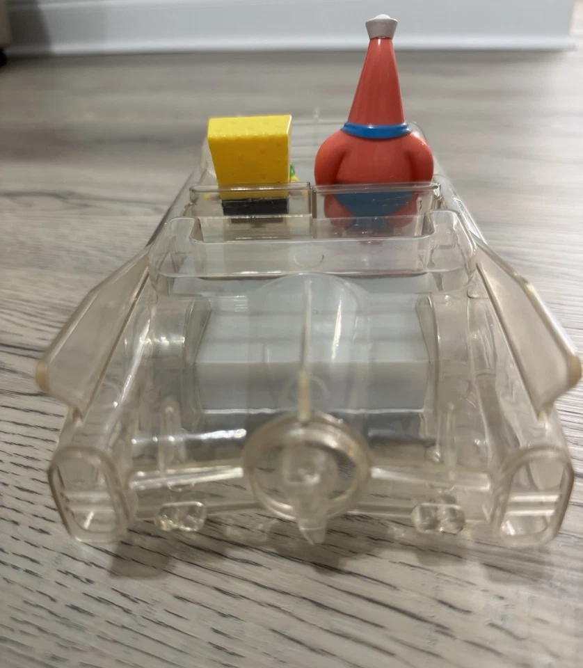 SpongeBob Barnacle Boy Clear Invisible Car Boatmobile With Sound Lights 9" RARE! - Image 4 of 4