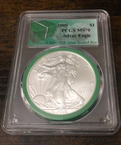2009 American Silver Eagle Coin MS70 PCGS