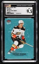 2021-22 Upper Deck Fleer Ultra Trevor Zegras #M-50 Sapphire 06/25 Rookie CGC 9.5