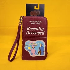 Beetlejuice Handbook For The Recently Deceased Tech Wristlet Wallet NEW