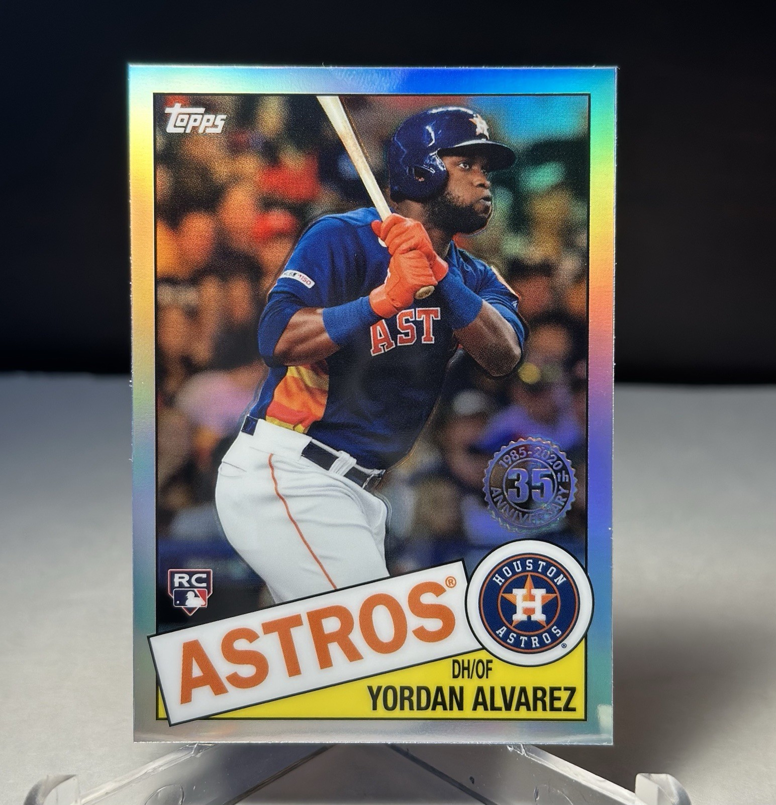 2020 TOPPS CHROME BASEBALL CARD YORDAN ALVAREZ RC ASTROS #85TC-4