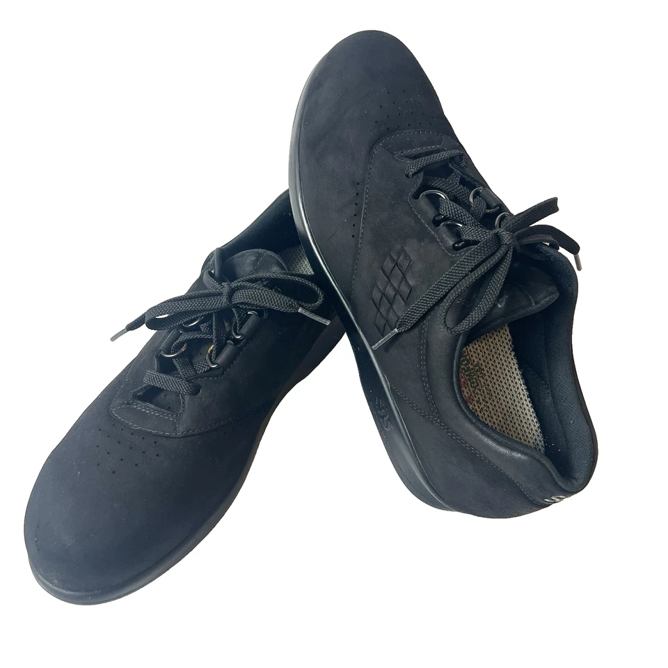 SAS Tripad Comfort Free Time Shoes Black Nubuck Lace Up Low Top Womens Sz 10.5 N - Image 2 of 4