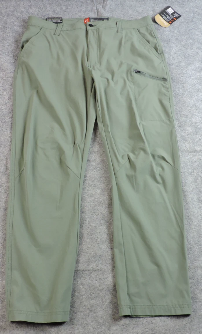 American Sportsman Mens 36x30 Quick Dry Stretch Agave Green Tech Pants NEW