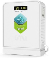 UMI 110v to 220v 1200W Step Up Voltage Converter, Heavy Duty Power Transformer