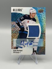 2023-24 Upper Deck Allure - Cole Perfetti #37 Blue Line Auto Jersey /25 