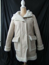 Maje Faux Shearling Coat Size 38