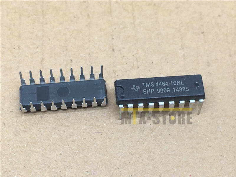 5 Pezzi Circuito Integrato TMS4464-10NL – Memoria DRAM Vintage, Componenti Elettronici - Foto 3