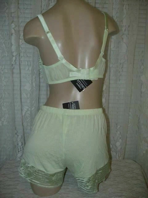 La Perla Primavera en Nueva York XS Culotte Dormir Corto Verde Encaje Recortado Foto 2 de 2