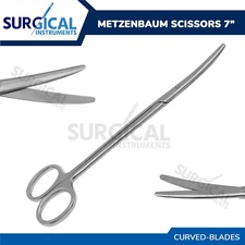 Metzenbaum Scissors 7" Curved Surgical Instruments Stainless Steel German Grade