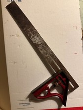 Vintage keystone Slotted 12'' Steel Combination Square patent 198495 Made in USA