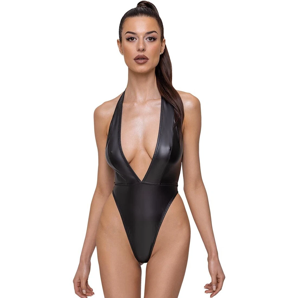 Sexy String-Body S-XL tiefes Dekolleté + Hoher Beinausschnitt + Einteiler "Hope" - Bild 2 von 4