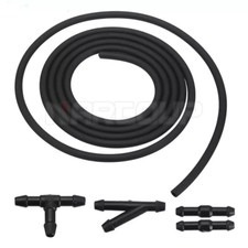 2M W/Connector Windshield Wiper Washer Nozzle Hose kit Universal Fluid Tube Pipe