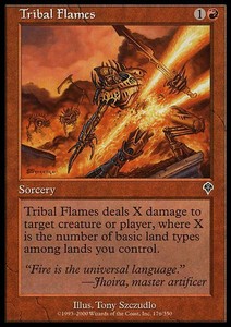 Tribal Flames x4 - Invasion - NM-Mint, English - Invasion