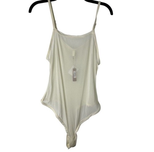 New SKIMS Plus Size Mesh Sheer Summer Strappy Cami Thong Bodysuit Size 4XL - Picture 12 of 12
