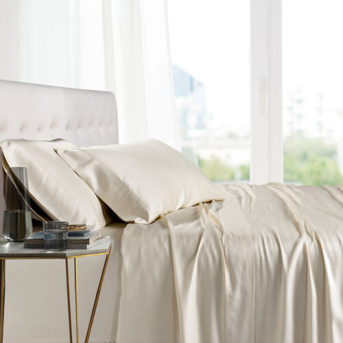 Twin XL Size Bed Sheet Set- 100% Bamboo Ultra Cool Soft 3PC Deep Pocket Sheets - Picture 1 of 14