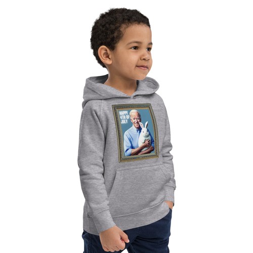 Happy 4 of Easter Christmas July Biden Sweater Kids eco hoodie - Picture 7 of 9