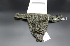 Hom Men khaki green Pablo Leopard G-string thong underwear size S M L XL