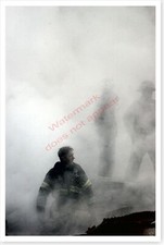 Ground Zero September 11 Firemen in Smoke and Debris 8x12 Silver Halide Photo