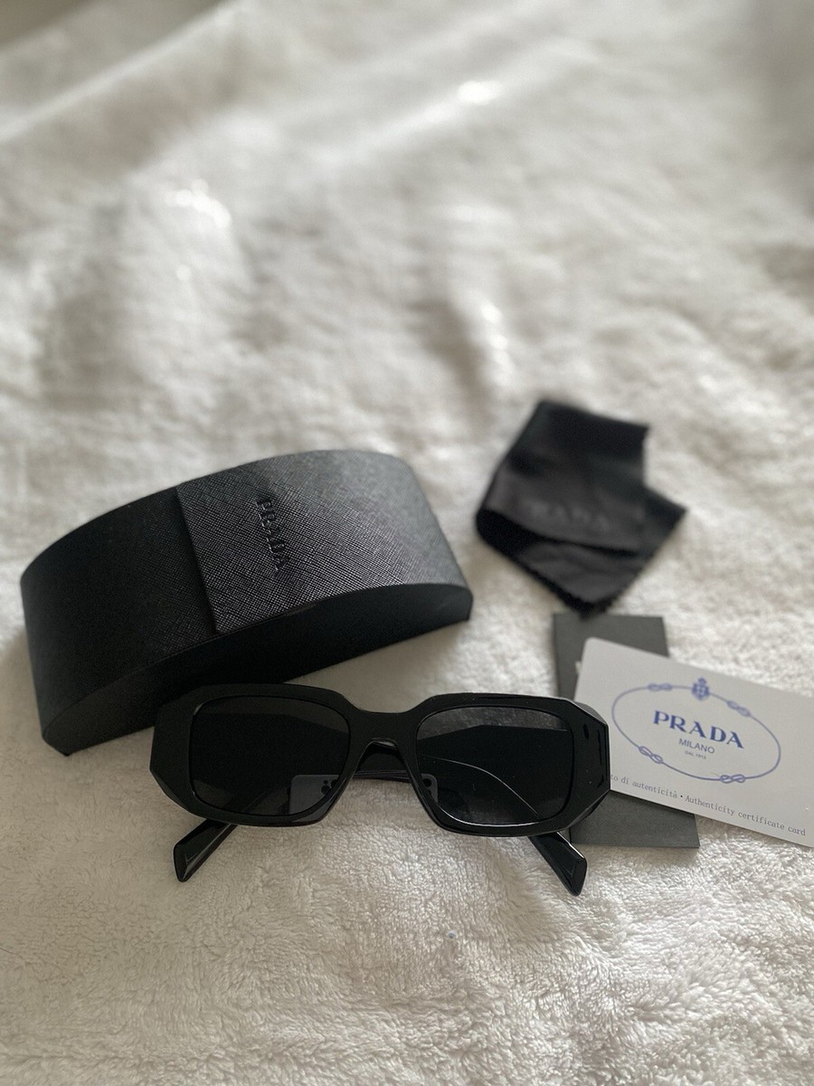 小物 PRADA l Half-Lim Sunglasse Prada PR B05SF L (53 - 19) with Grey lenses and Black frame