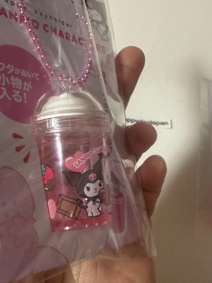 Portachiavi DAISO Sanrio 2 Frappe Hello Kitty Cinnamoroll Kuromi Pochacco GIA... - Immagine 4 di 4