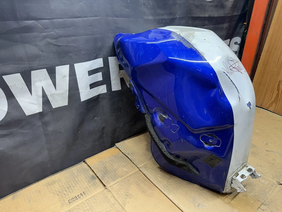 Yamaha YZF R1 2009 2010 2011 2012 2013 2014 tanque de combustible de gasolina azul firmado por OEM Foto 2 de 4