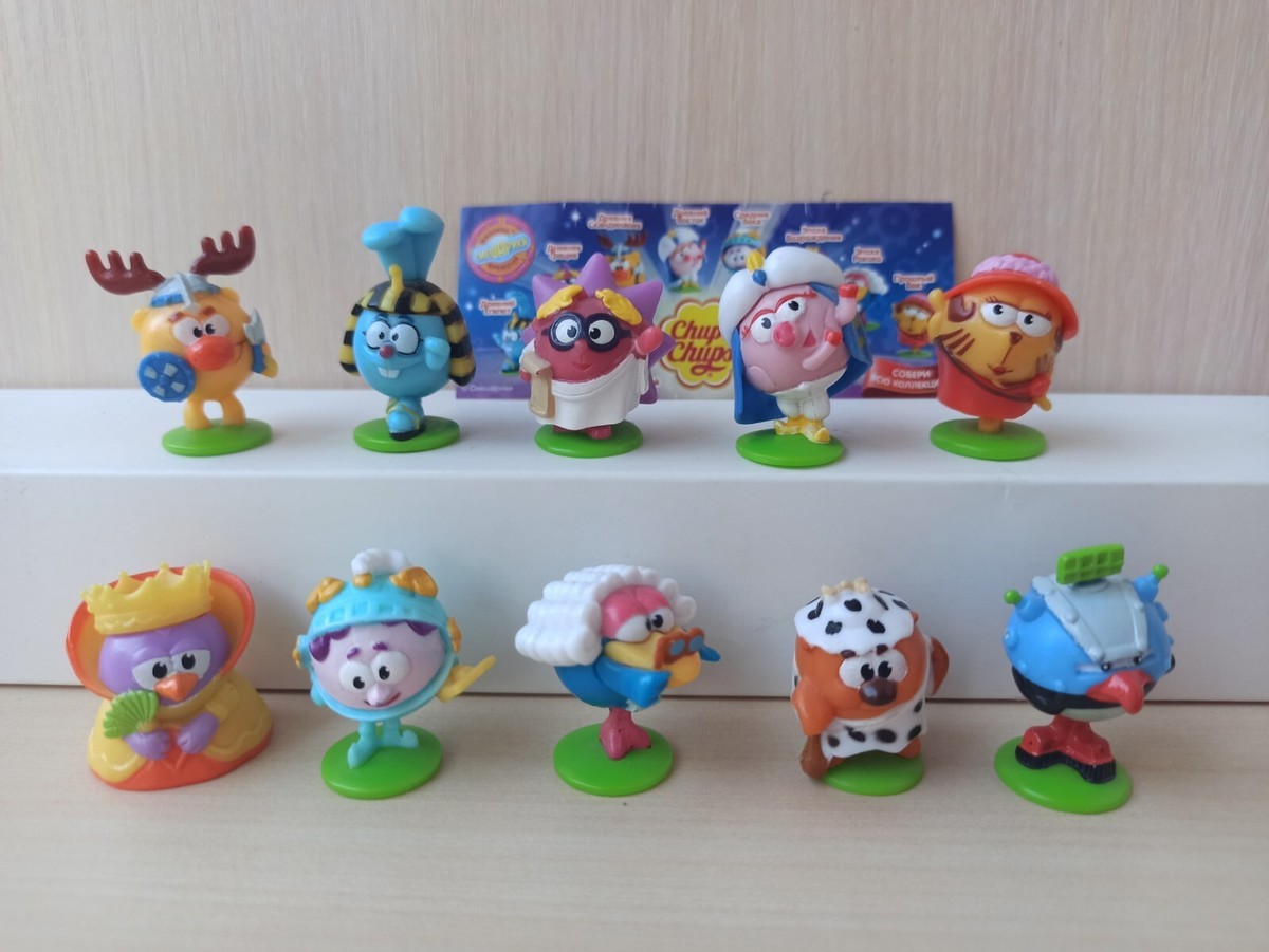 Smeshariki, Time Machine 2010, Chupa chups Toys, Kinder, Full set