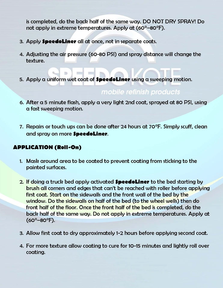 T-Rex Black textured truck Bed Liner kit, SMR-1026B-K4, 4-quart kit w/ Spray Gun - Image 4 of 4