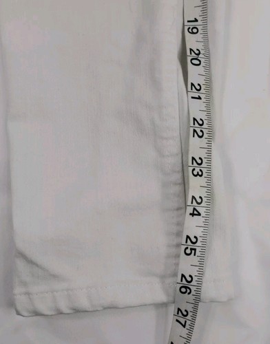 Levi's 502 Reg White Jeans Boys Girls 12 Reg 26x27 Or Womens Sz 0 Regular Taper - Picture 2 of 7