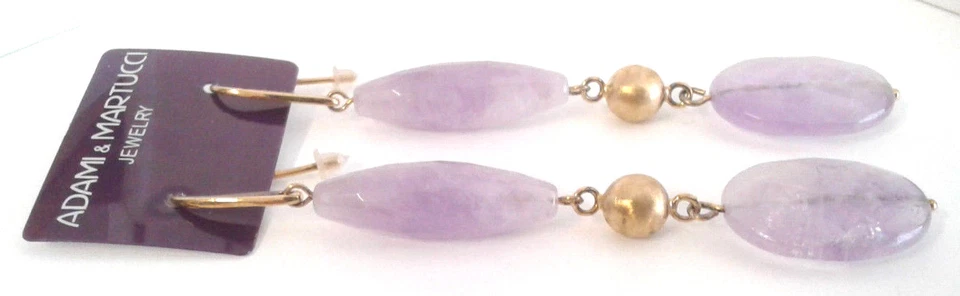 ORECCHINI IN ARGENTO DORATO E AMETISTE ADAMI & MARTUCCI - 50 % - Immagine 2 di 2