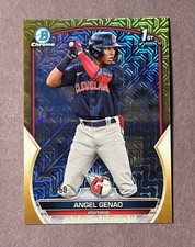 Angel Genao 2023 Bowman Prospect BCP-140 Gold Mojo Refractor /50 GUARDIANS