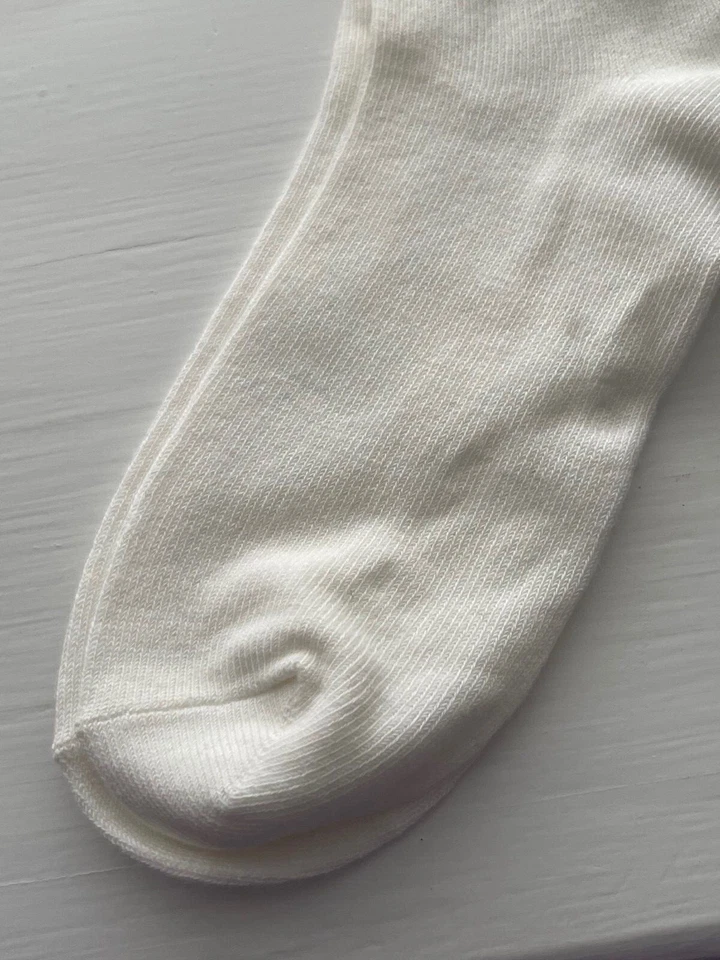 NUEVO CON ETIQUETAS Gymboree Niñas Té Para Dos Marfil Pastel Calcetines Talla 5-7 años EE. UU. Zapato 11-13 Foto 2 de 4