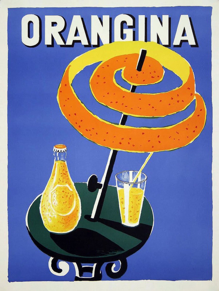 Orangina Vintage Retro Metal Tin Sign Poster Plaque Garage Wall