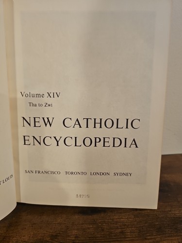 New Catholic Encyclopedia Full Set 1967 Copyright 17 Vol Set - Picture 15 of 24