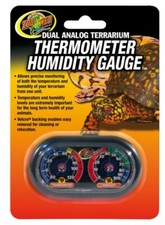 Zoo Med Dual Analog Terrarium Thermometer/Humidity Gauge