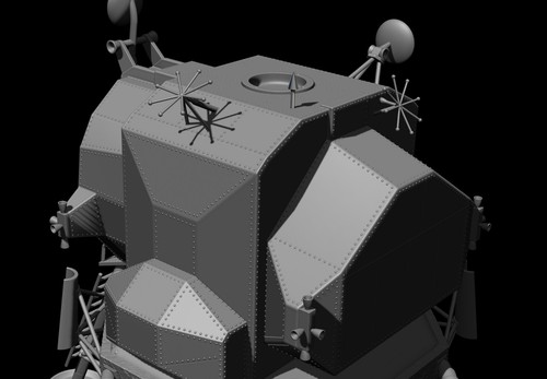 Lunar Module Apollo 11 - STL-OBJ FILES - FOR 3D printers - 第 16/20 張圖片