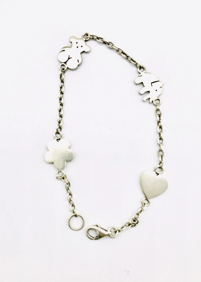 Pulsera con dije de plata de ley estampada Tous pieza preciosa de regalo Foto 2 de 4