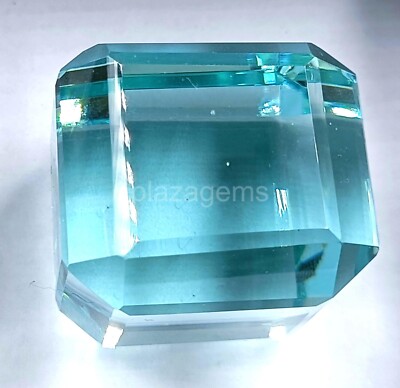 246.00 Ct Blue Topaz Cube Cut EGL Certified Loose Gemstone 5JRU