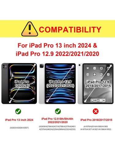 For iPad Pro 12.9" 4th Gen 2020 SUPCASE Unicorn Stand Case Pencil Holder Cover - Picture 2 of 5