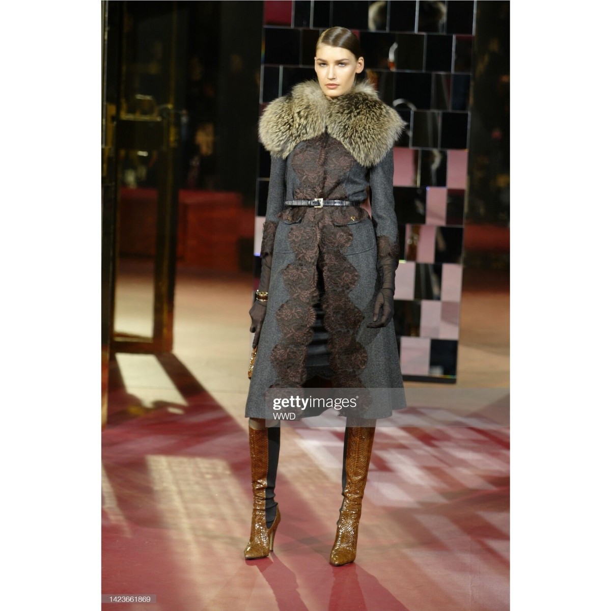 DOLCE&GABBANA Fall Winter 2004 Python Pointed Knee Boots | eBay