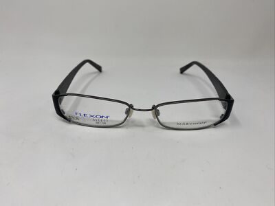 MARCHON FLEXON SELECT 1153 52/18/140 BLACK GUNMETAL EYEGLASSES FRAME IH63