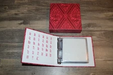 QUICKUTZ ABIGAIL LETTERS NUMBERS SYMBOLS DIE SET IN FOLDER WITH SLIPCASE