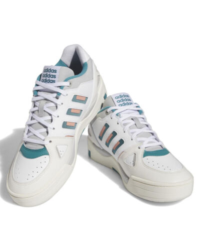  adidas MIDCITY LOW White Green Basketball Sneakers MENS  - Picture 1 of 18