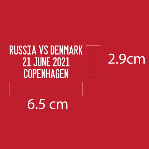 Russia EURO 2020 Reproduction Match Details - Picture 10 of 10
