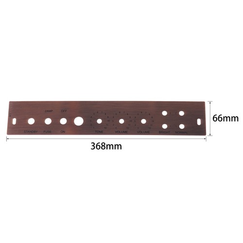 1pc 5E3 Tweed Deluxe Bronze Faceplate for DIY Guitar Tube Amp Chassis - Picture 5 of 5