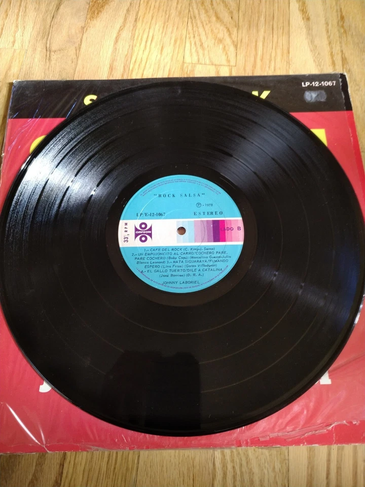JOHNNY LABORIEL Salome-Salsa Rock  1978 LP ORFEON LP-12-1067 EX in Shrink - Image 4 of 4