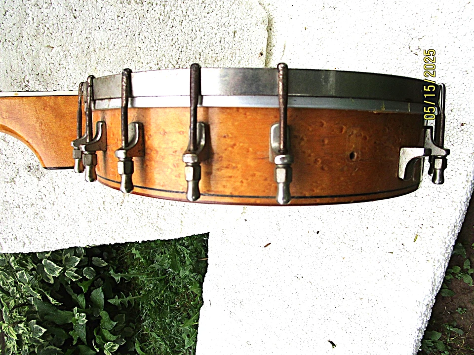 VINTAGE PERFACKTONE TENOR BANJO, 1920'S, 10 3/4" " HEAD, TONE RING - Image 4 of 4