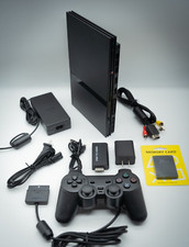 PlayStation 2 (PS2) Slim Console Bundle - Sony - Black - Accessories Included!!