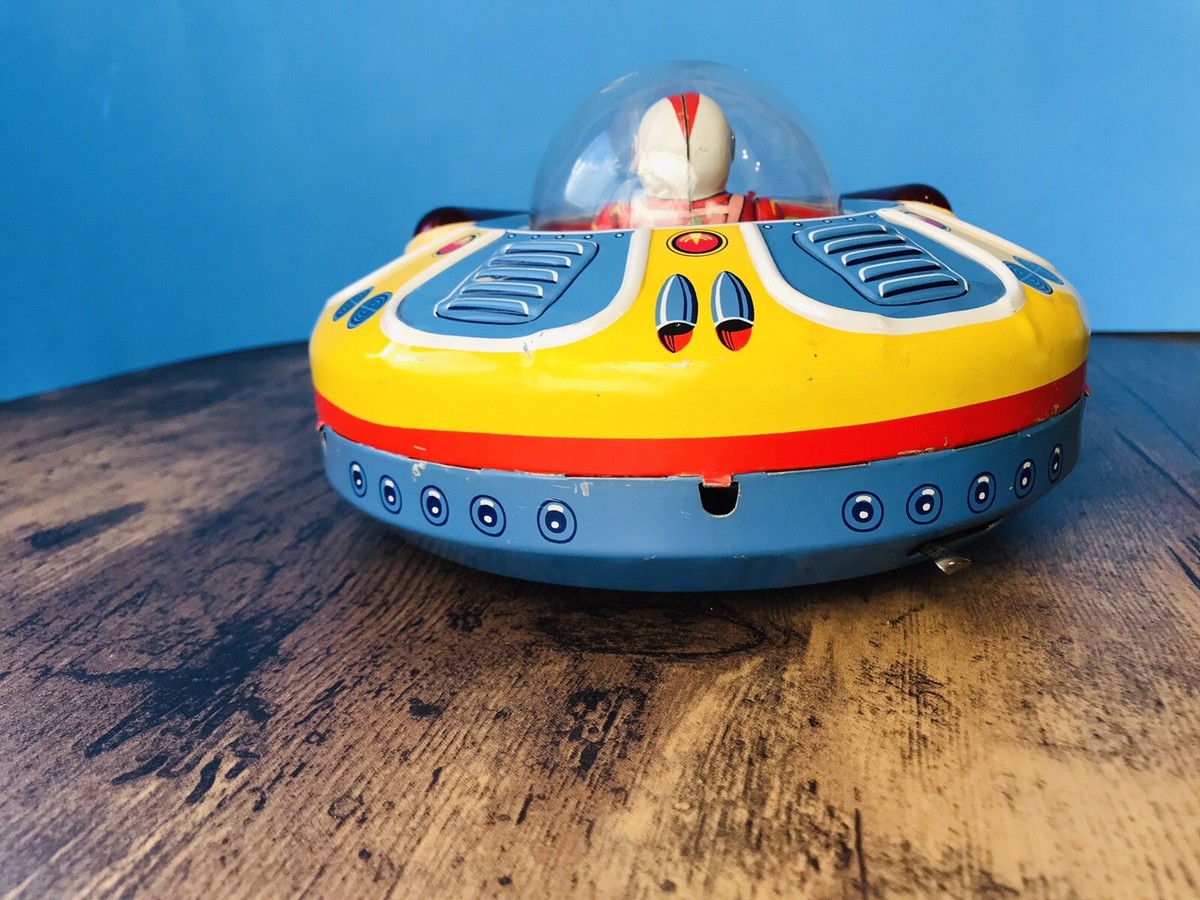 Vintage Modern Toys Japan Space Surveillant X-07 Tin Toy Battery