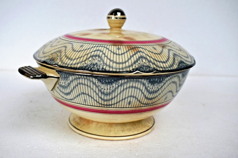 Antique Minton Tureen / Serving Dish Designed John Wadsworth Porcelain Decorativ - Image 2 of 4