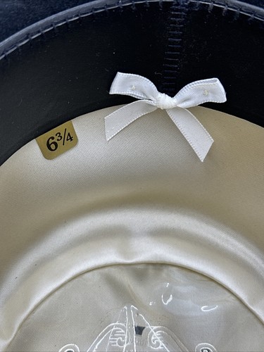 1950’s? Beaver Hats Major made in USA The hat Lady Wash. 100% Fur 6 3/4 Custom - Picture 9 of 10